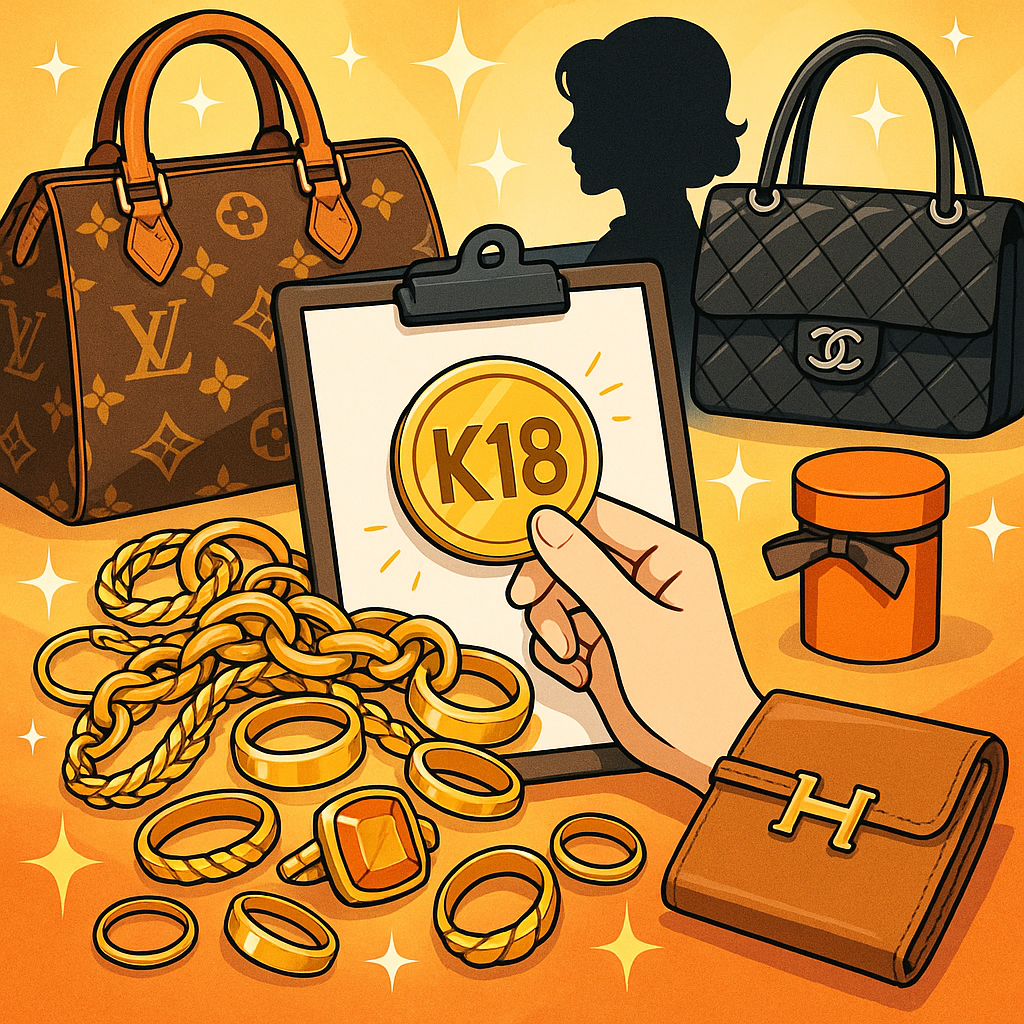 K18の金 買取・シャネル買取、当社が高く評価される理由