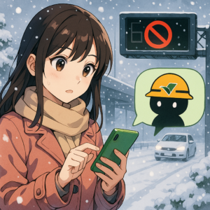 大雪時の通行止め確認とネクスコ中日本・LINE活用術