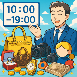 買取大吉豊見城名嘉地店は年中無休、10:00～19:00の安心査定