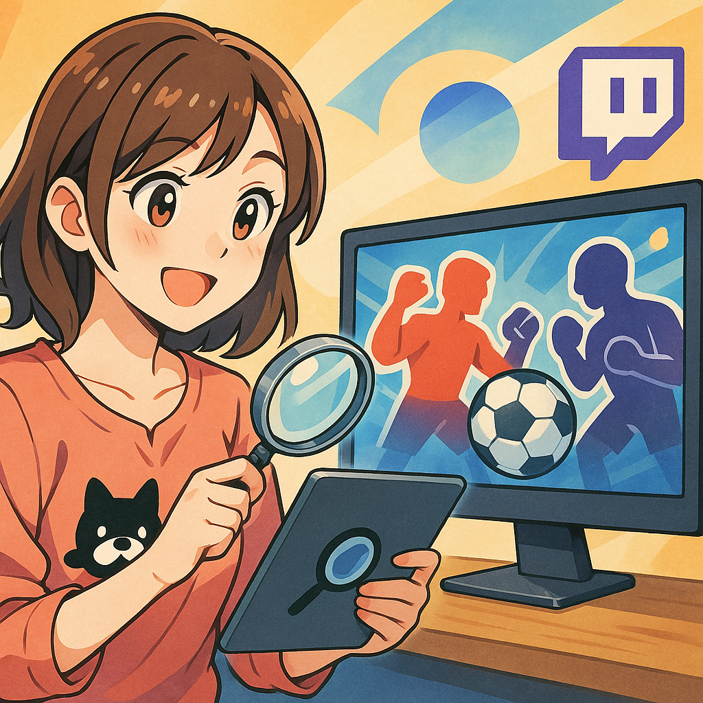 ABEMAで気になる試合を探す手順：ツイッチ検索との併用術