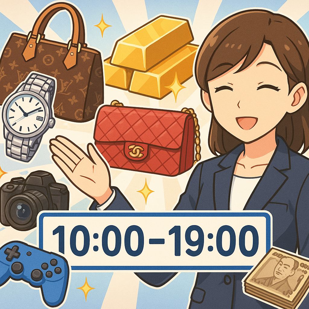 買取大吉豊見城名嘉地店の強み：10:00〜19:00の安心対応