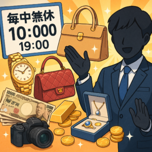 買取大吉豊見城名嘉地店の強み｜年中無休10:00〜19:00対応