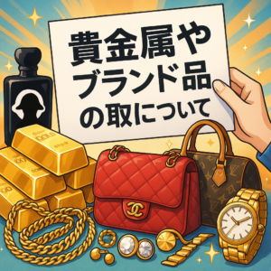 貴金属やブランド品の買取について知っておくべきこと
