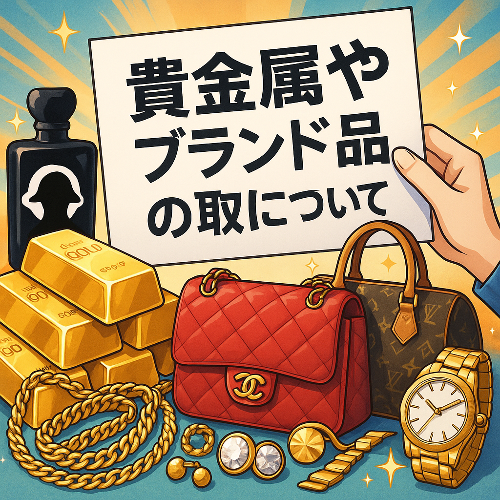 貴金属やブランド品の買取について知っておくべきこと