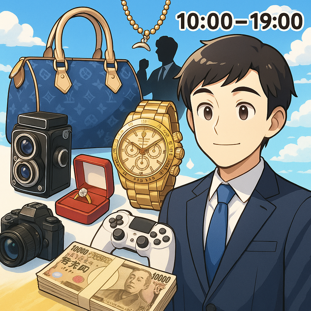 買取大吉豊見城名嘉地店が頼られる理由 10:00〜19:00対応