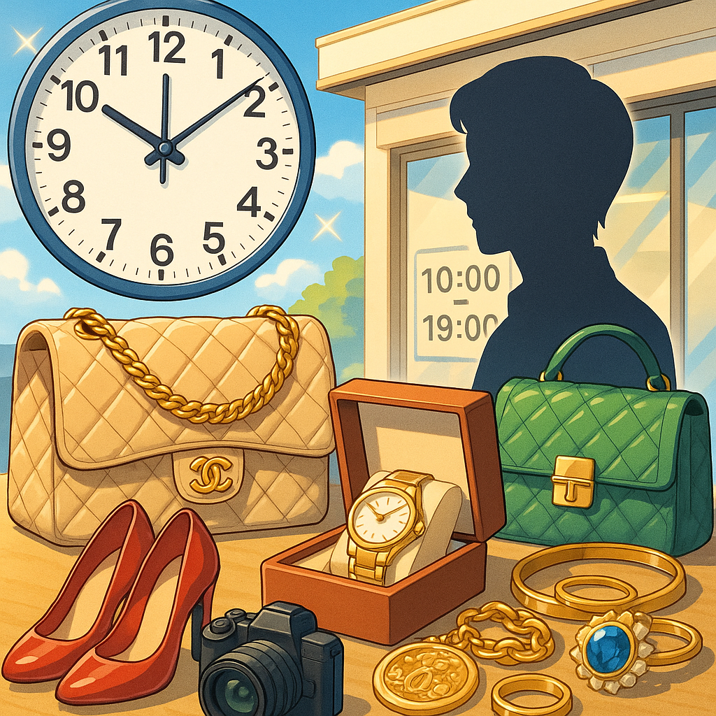 買取大吉豊見城名嘉地店の強み：年中無休10:00〜19:00で安心査定