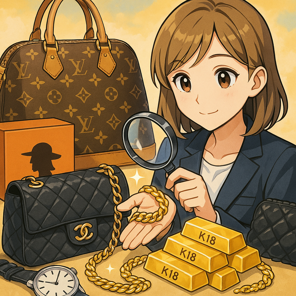 K18の金 買取とシャネル買取・ヴィトン買取の査定要点