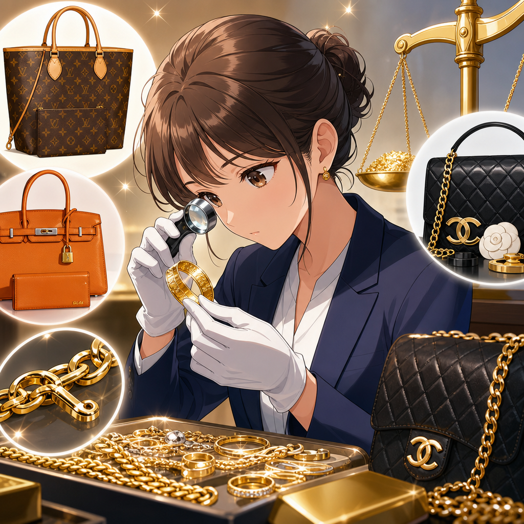 18金とシャネル買取、査定前に見る刻印