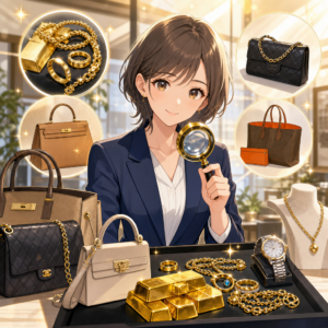 シャネル買取は50～80％、金買取は純度で見る