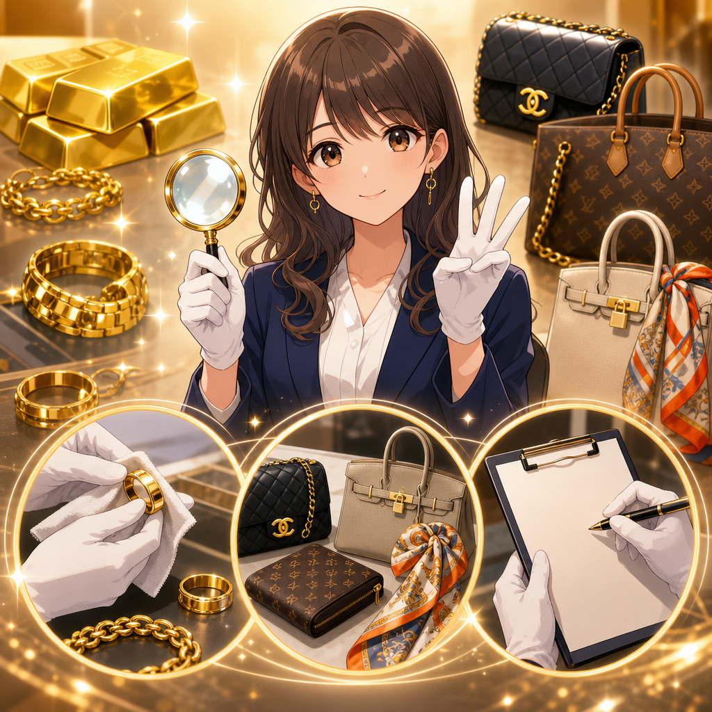 金買取とシャネル買取で査定前の3項目