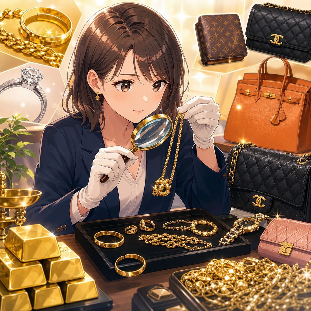18金とシャネルを高く売る査定前チェック