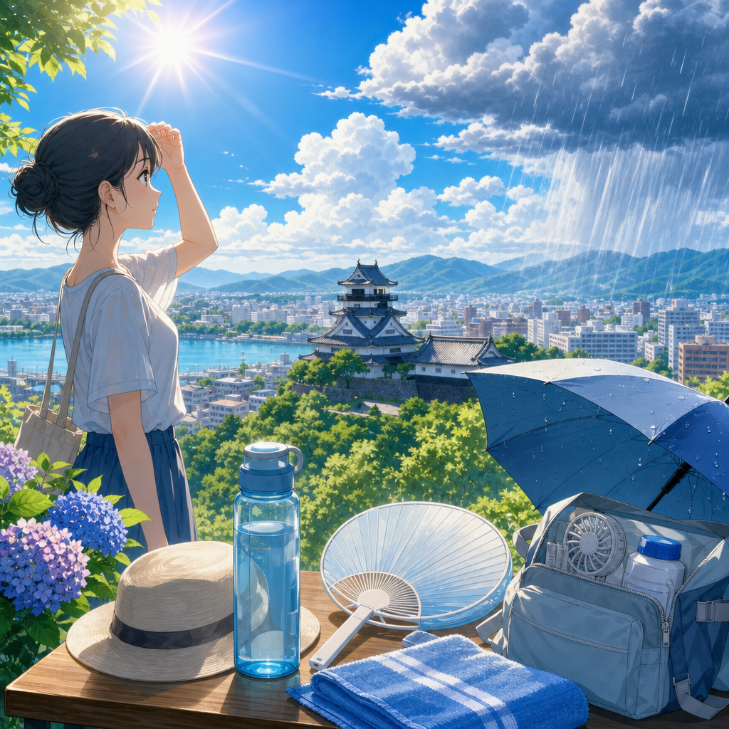 高知市の天気を読む：7月の暑さ指数と雨への備え