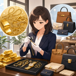金買取とブランド品買取を一度に見極める査定