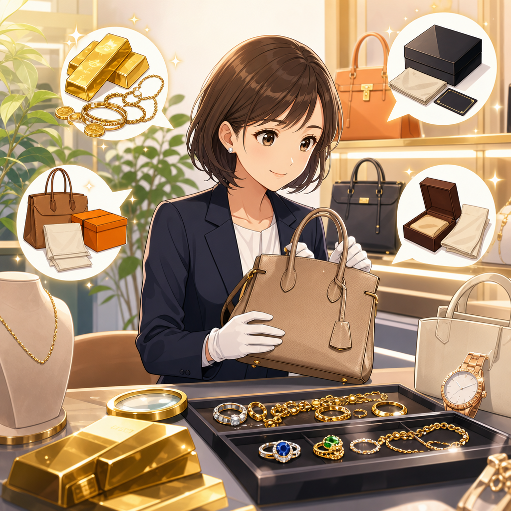 金買取とシャネル買取、付属品で変わる査定