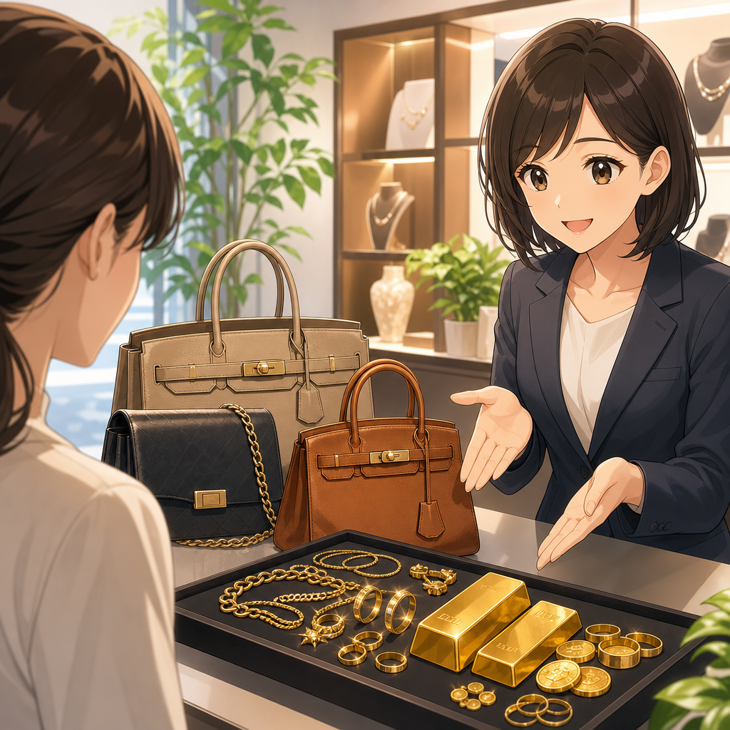 箱なし品も店頭相談できる金買取とブランド品買取