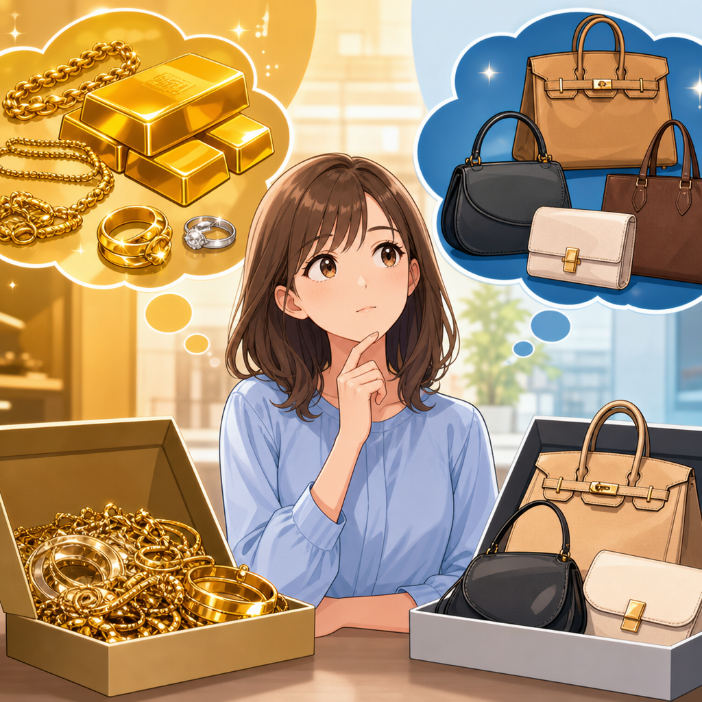 金買取とブランド品買取を迷わない品物の分け方