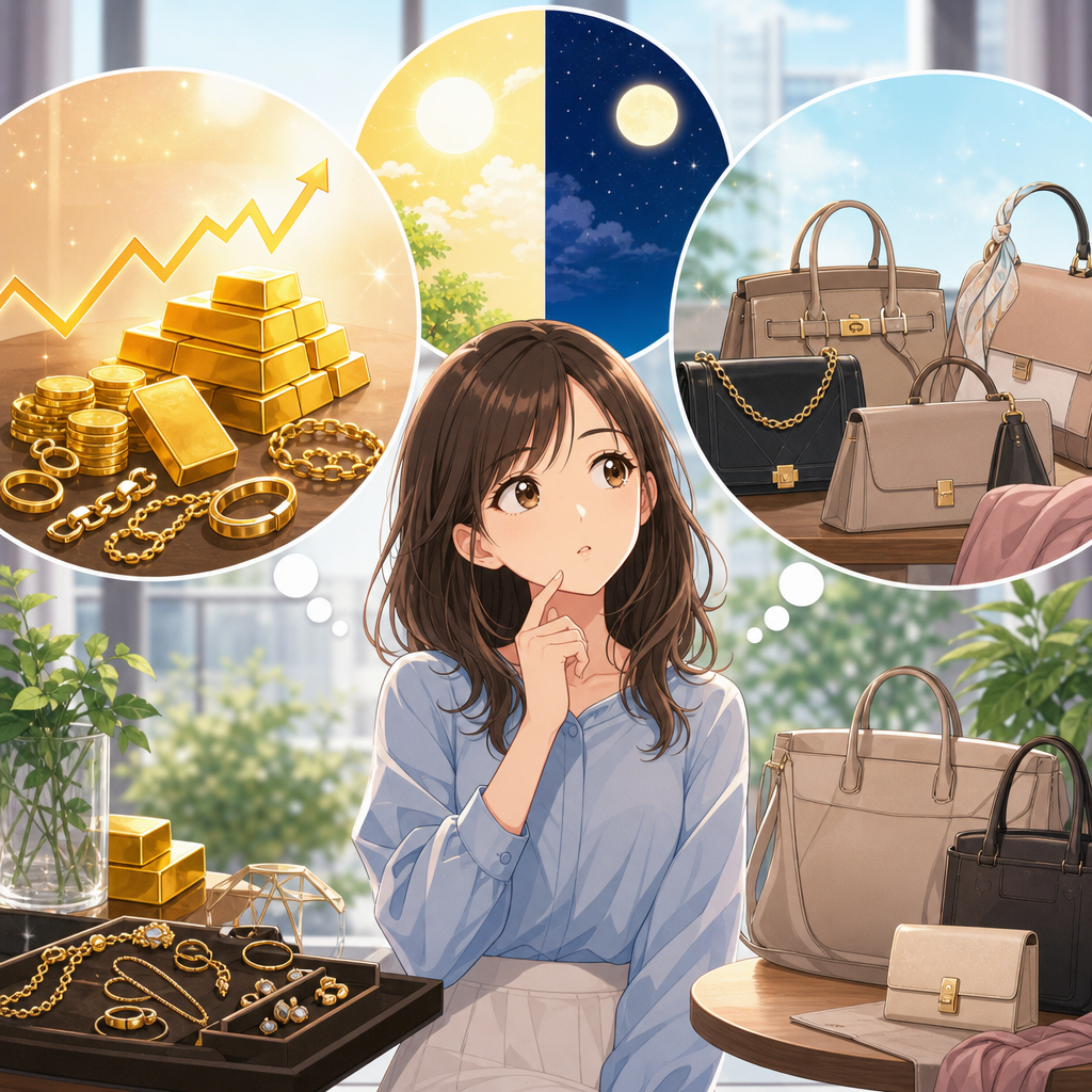 金買取とブランド品買取は売る時期を分けて考える