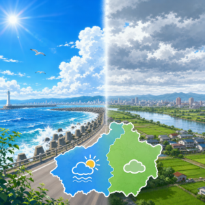 新潟市の天気は海沿いと平野部でどう変わる