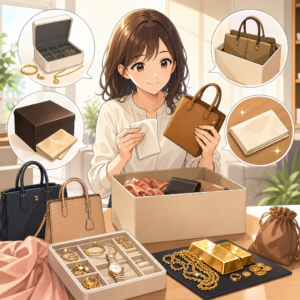 金買取とブランド品買取、査定前の保管と持参品