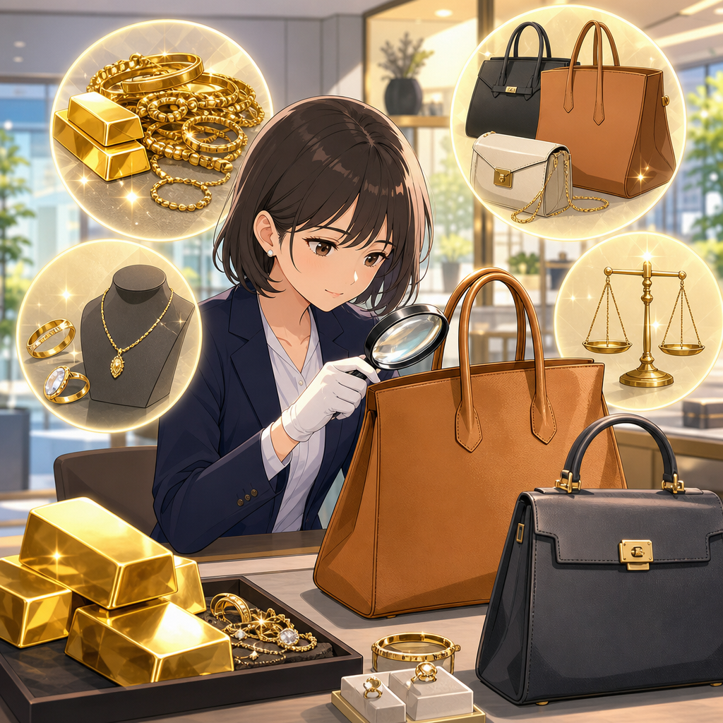 金買取とブランド品買取、査定でバッグの差が出る理由