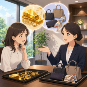 金買取とブランド品買取を同日に相談する理由