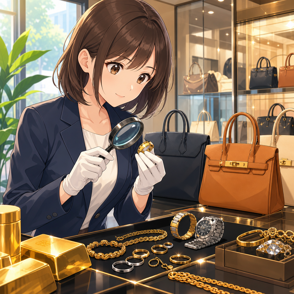 金買取とブランド品買取は刻印と型番を見て店頭へ